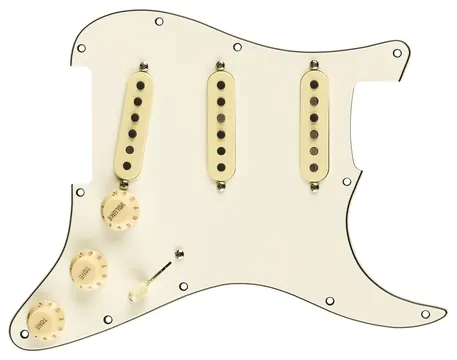 Fender Pre Wired Pickguard Set Pure Vintage 59 Parchement