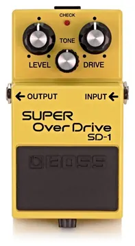 Boss SD-1 Super Overdrive Pedaal met Voeding