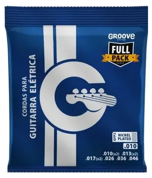 Solez Encordoamento para Guitarra 0.10/0.46 Tensão Baixa Groove GFP2 Full Package