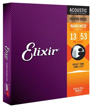 Elixir Strings Encordoamento Elixir para Violão Aço 013 Phosphor Bronze 16182