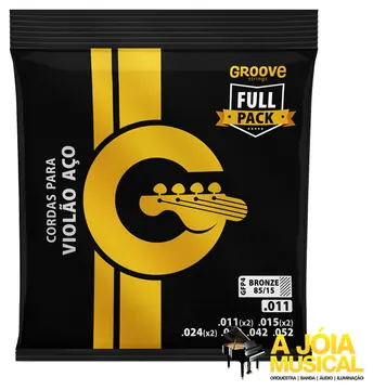Solez Encordoamento Groove 011 Full Pack GFP4 Violão Aço (i)