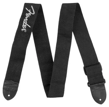 Fender Correia Blk Poly Strap-Grey Preta/Cinzenta 2"