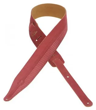 Levys MS17T09 Sangle Daim Motifs Gravés "Design" Burgundy