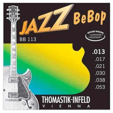 Jogo de Cordas Thomastik BB113 Jazz Bebop 013 para Guitarra Elétrica
