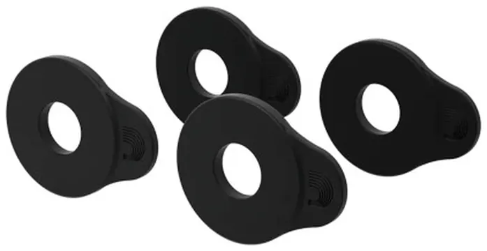 Daddario Flex Lock Strap Block 4-PK Black