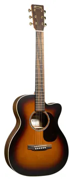 Martin 000C Jr-E Spruce/Walnut Acoustic-Electric Guitar w/Bag, Satin Vintage Burst