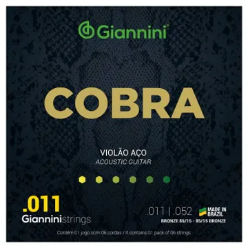 Giannini Encordoamento Giannini para Violão Bronze 85/15 GEEFLK 011