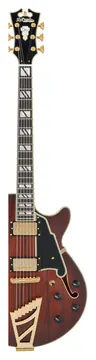 D'Angelico Deluxe SS satinato marrone sfumato