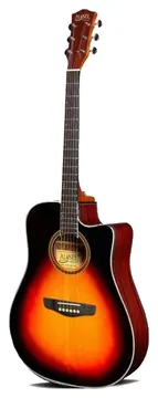 Alysee A120-CE-3TS Chitarra Acustica Spalla Mancante Elettrificata Colore Sunburst