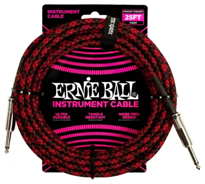 Ernie Ball Jack Droit/Droit 7.62m Tissé 6398