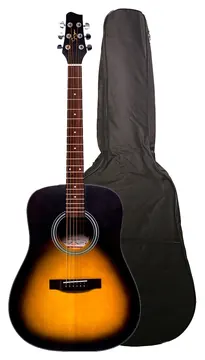 Smiger GN81D SB Sunburt Eletroacústico Folk Aço C/ Bag e Afinador