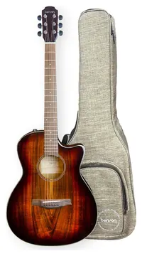 Benson EXF500CFX Exodus Series Grand Auditorium Koa Burst Pré com Efeitos Aço C/ Bag